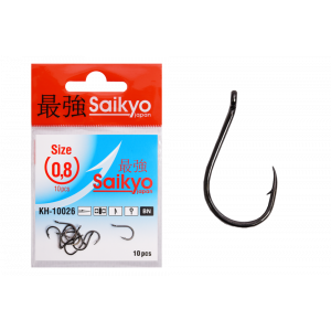 Крючки Saikyo KH-10026 Chinu Ring BN №0,8 (10шт) Крючки Saikyo KH-10026 Chinu Ring BN №0,8 (10шт)