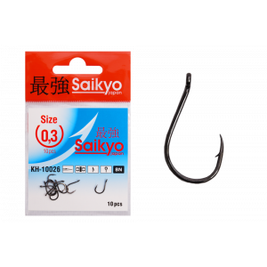 Крючки Saikyo KH-10026 Chinu Ring BN №0,3 (10шт) Крючки Saikyo KH-10026 Chinu Ring BN №0,3 (10шт)